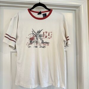 Vintage 80's Bugle Boy “89 Gothic Kingdom” Dragon Graphic T Shirt Men’s M Tee